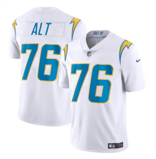 Men's Los Angeles Chargers #76 Joe Alt White Vapor Limited Football Stitched Jersey - Click Image to Close